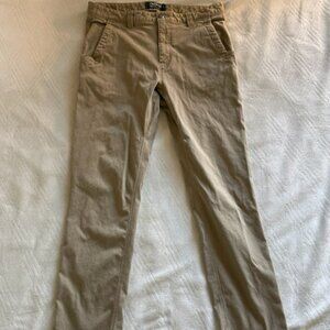 Mountain Khakis Men's Twill Pants Slim Fit Hiking Size 36x34 Beige